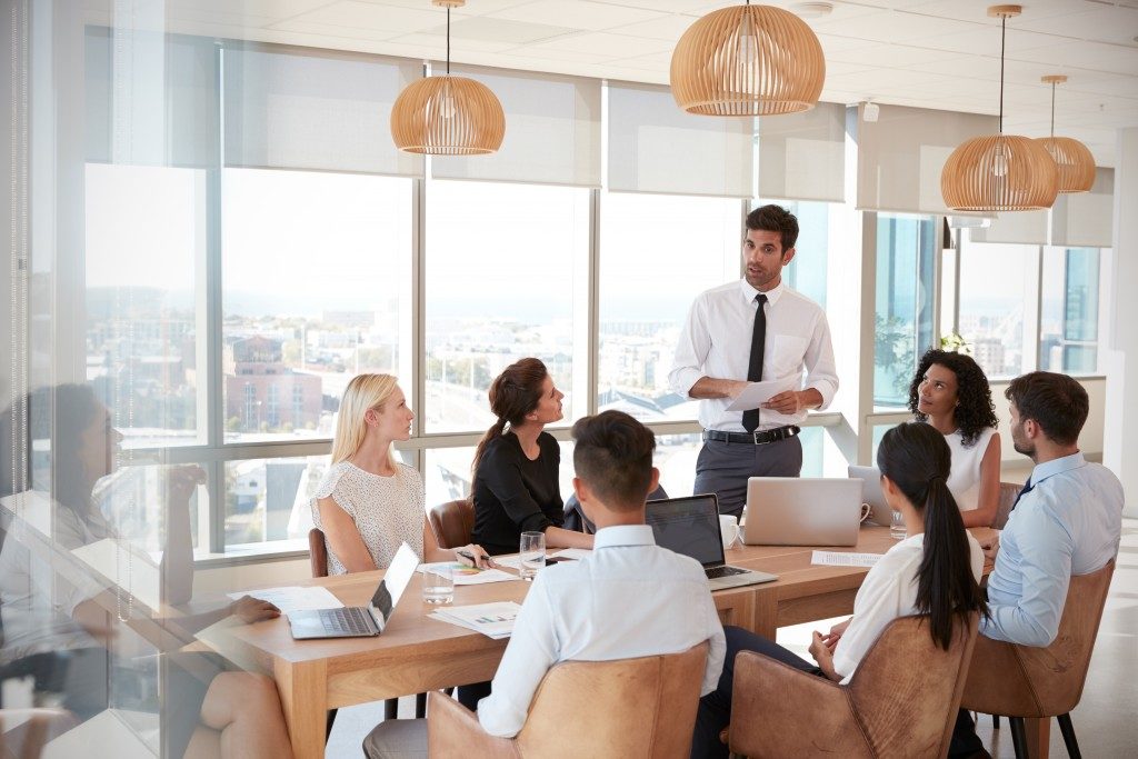 Business team in a meeting